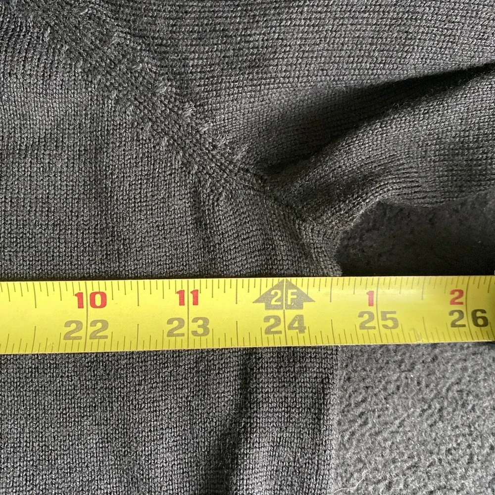 Jos A Bank Mens 100% Merino Wool Black 1/4 Zip Pullover XXL‎ New With Tags